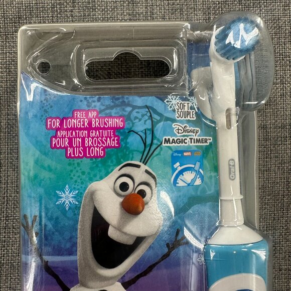 New Oral-B Pro-Health Jr Disney Frozen Rechargeable Toothbrush for Kids (2) Brus - Picture 2 of 11
